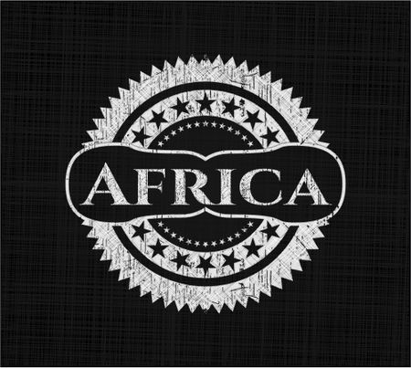 Africa chalkboard emblem