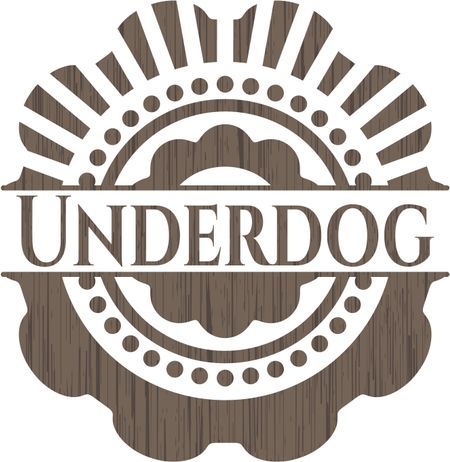 Underdog wooden emblem