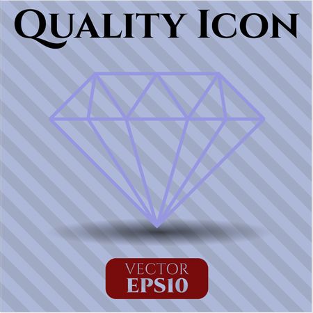 diamond icon vector symbol flat eps jpg app web concept website