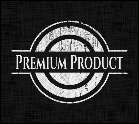 Premium Product chalk emblem, retro style, chalk or chalkboard texture