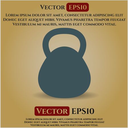 Kettlebell vector icon