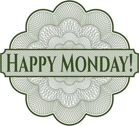Happy Monday! inside a money style rosette
