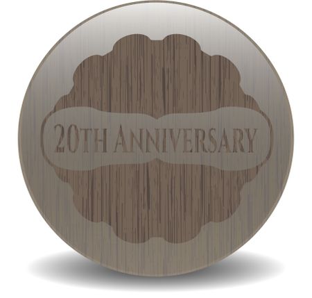 20th Anniversary retro wood emblem