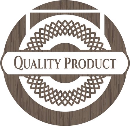 Quality Product wood emblem. Vintage.
