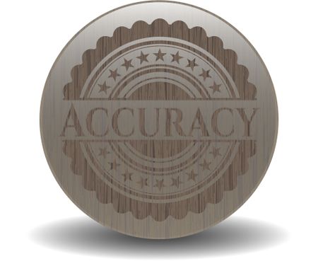 Accuracy wood emblem. Vintage.
