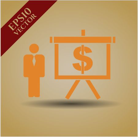 business presentation icon vector symbol flat eps jpg