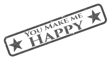 You Make me Happy draw (pencil strokes)