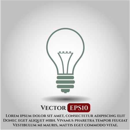 Idea icon vector symbol flat eps jpg app web concept website
