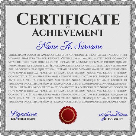 certificate template eps10 jpg of achievement diploma vector illustration design completion