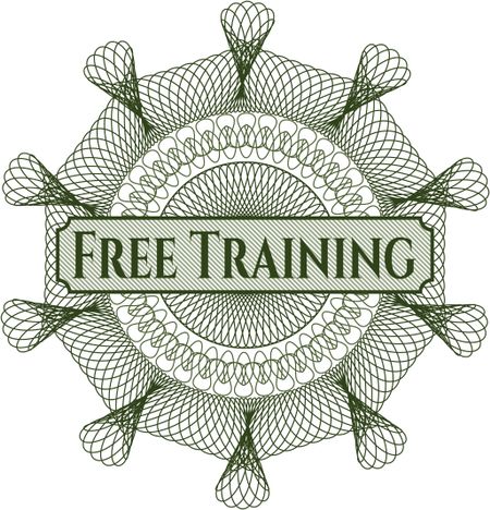 Free Training money style rosette