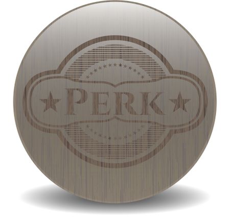 Perk wood icon or emblem