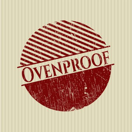 Ovenproof grunge style stamp