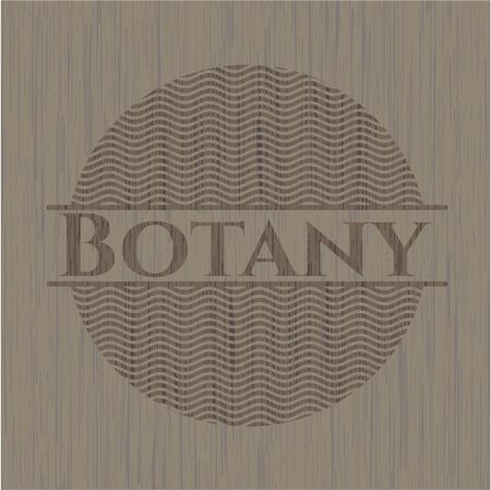 Botany wood icon or emblem