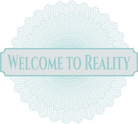 Welcome to Reality abstract linear rosette