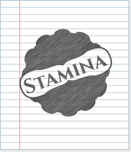 Stamina drawn in pencil