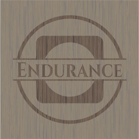 Endurance wood icon or emblem
