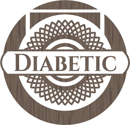 Diabetic wood emblem. Vintage.