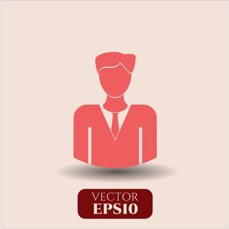 businessman icon vector symbol flat eps jpg app web