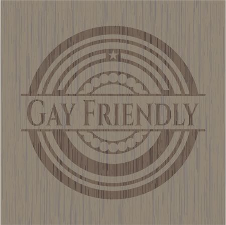 Gay Friendly wood signboards