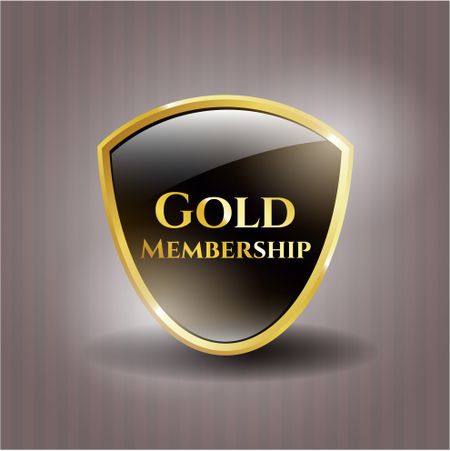 Gold Membership gold shiny badge