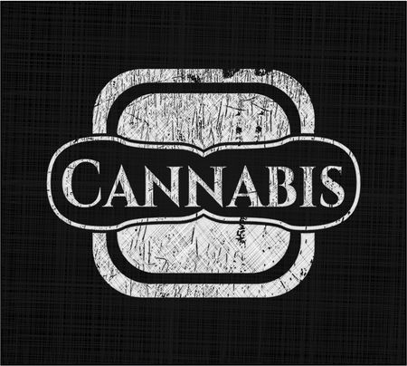 cannabis-chalk-emblem-427481212 Cannabis chalk emblem