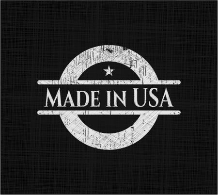 Made in USA chalkboard emblem