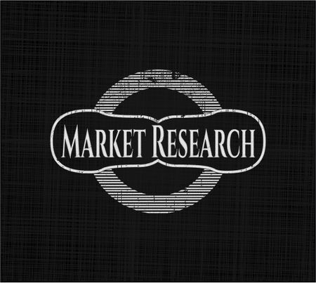 Market Research chalkboard emblem