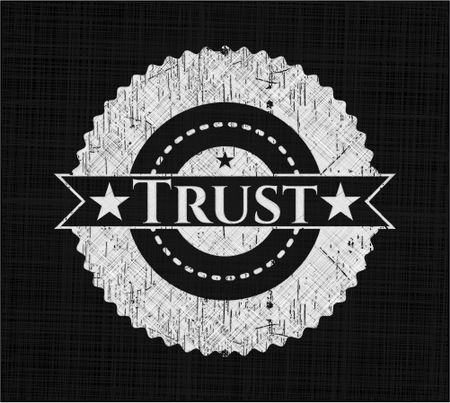 Trust chalkboard emblem