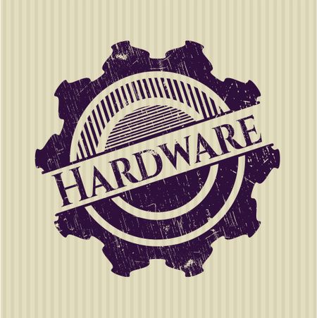 Hardware rubber stamp