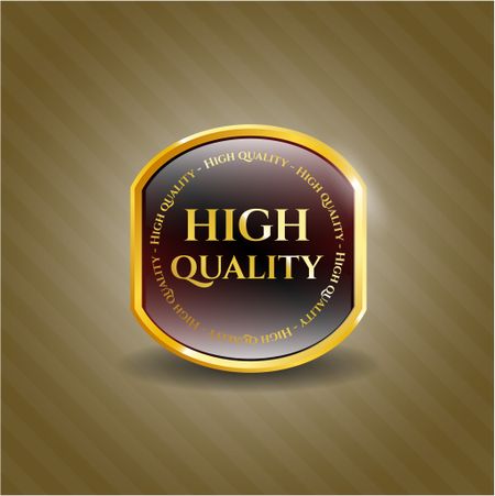 High Quality gold badge or emblem