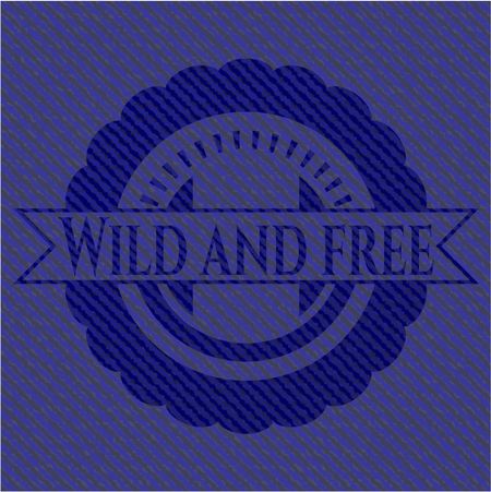Wild and free with jean texture