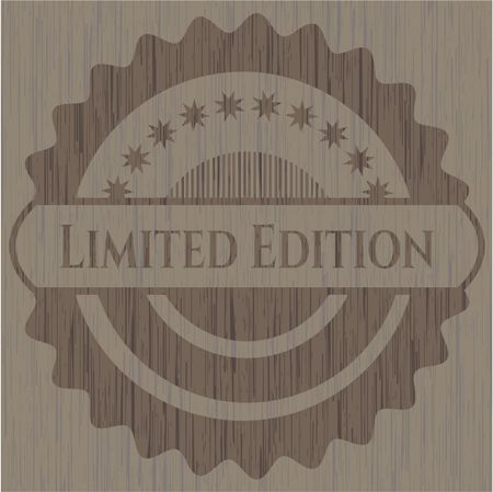 Limited Edition realistic wooden emblem