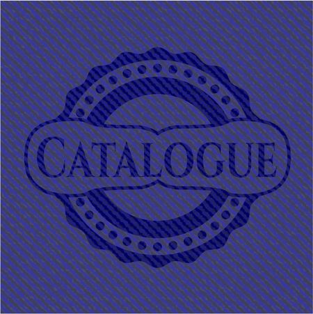 Catalogue with jean texture