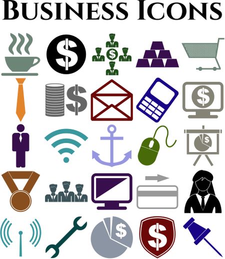 25 icon set. business Icons. Universal and Standard Icons.
