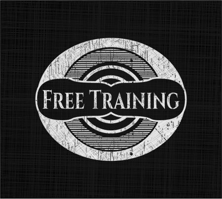 Free Training chalkboard emblem