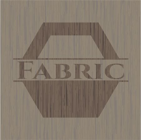 Fabric wood emblem. Vintage.