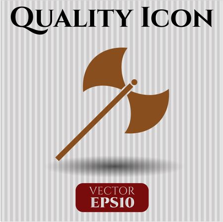 medieval axe icon vector symbol flat eps jpg app web