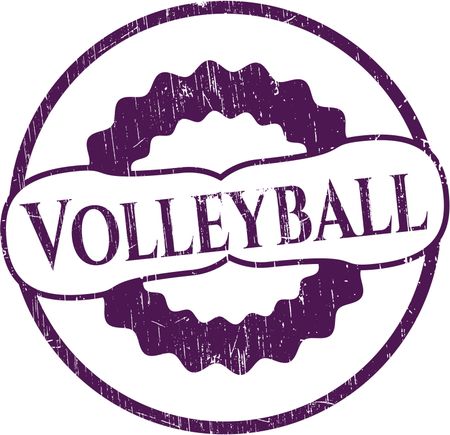 Volleyball grunge seal