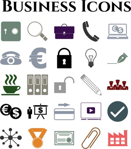 25 businessicon set. Minimal Modern.