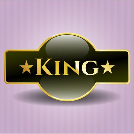 King golden badge or emblem