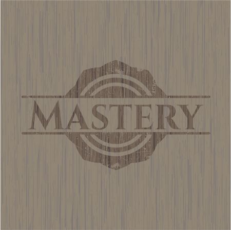 Mastery wood icon or emblem