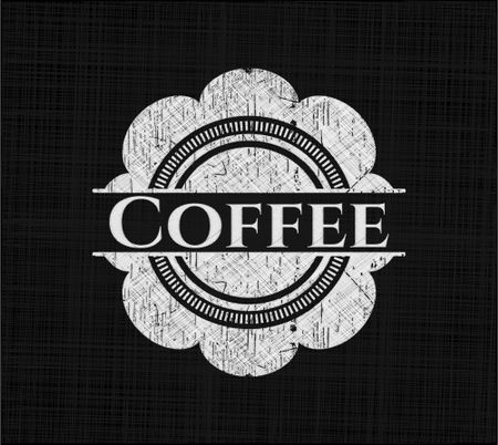 Coffee chalk emblem