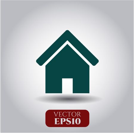 home icon vector symbol flat eps jpg app web concept website