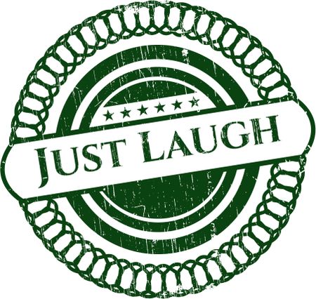 Just Laugh grunge seal