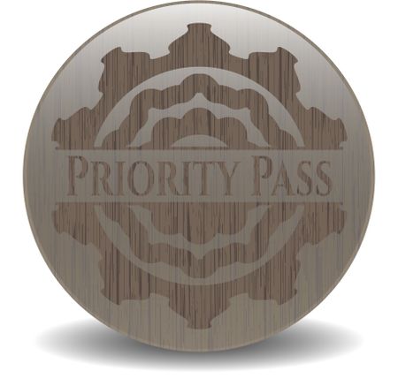 Priority Pass wood signboards