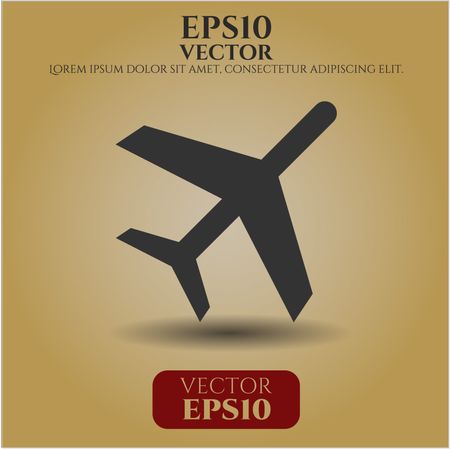 plane icon vector symbol flat eps jpg app web concept website