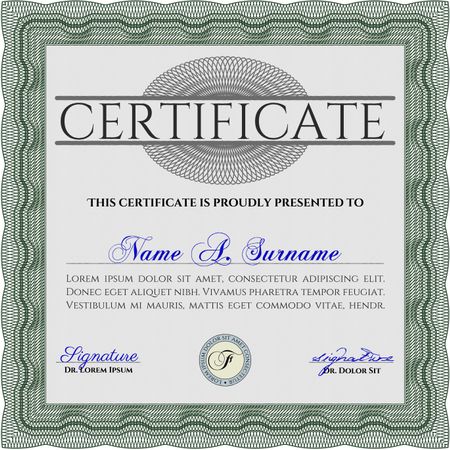 certificate template eps10 jpg of achievement diploma vector illustration design completion