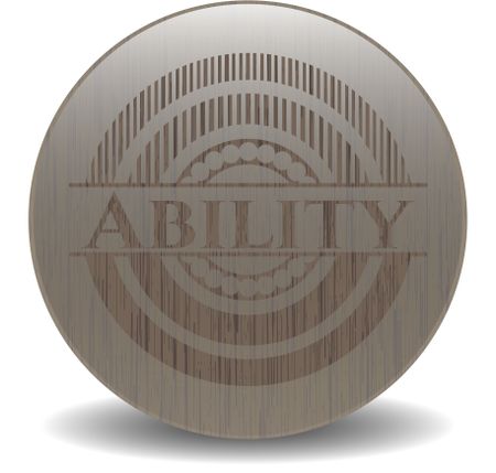 Ability wood emblem. Retro