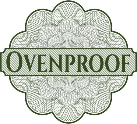 Ovenproof abstract linear rosette