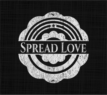 Spread Love on blackboard